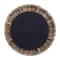 35" Gray Temper Border Coastal Style Round Wall Mirror